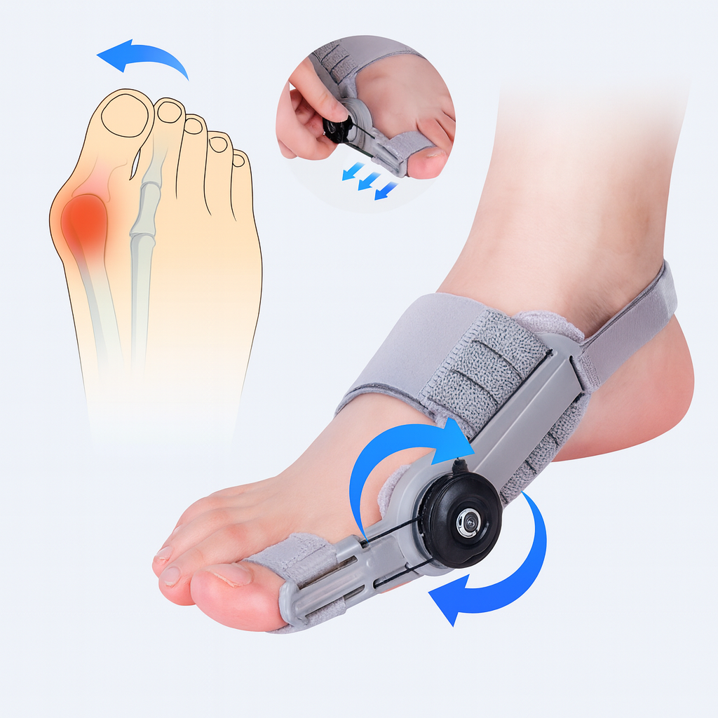 Bunion Splint Big Toe Straightener Hallux Valgus Correction Orthotics Foot Bone Thumb Adjuster Correction Pedicure Brace