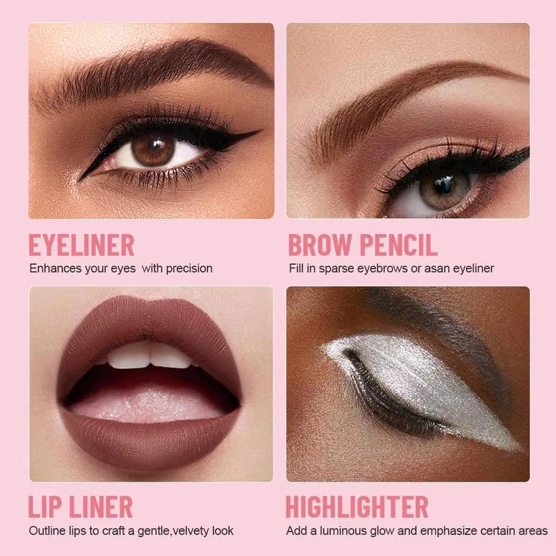 GlamClick™ 4-in-1 Beauty Pen – Liner, Brow & Highlight Magic
