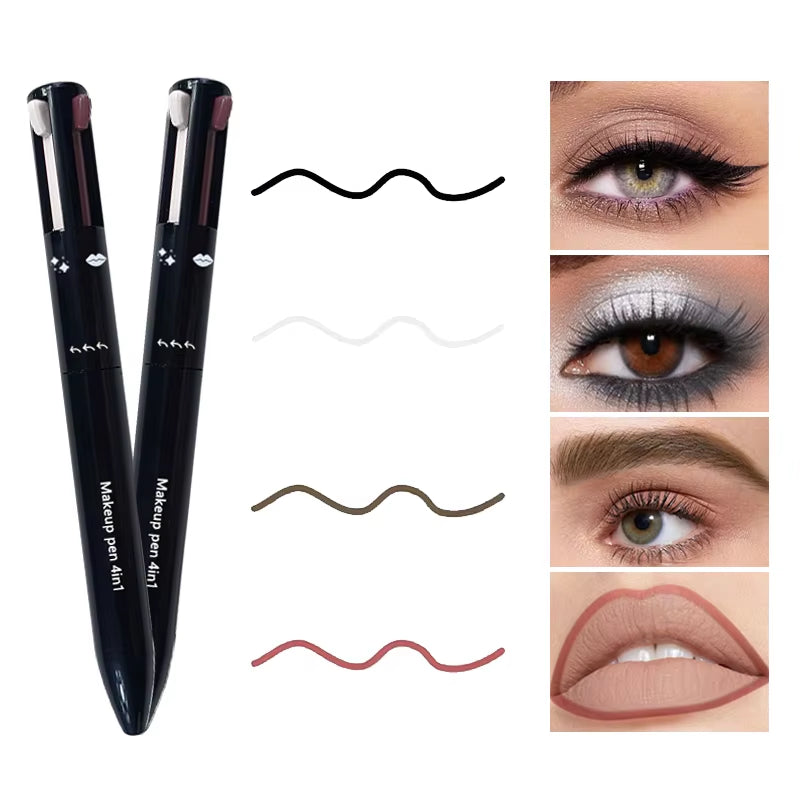 GlamClick™ 4-in-1 Beauty Pen – Liner, Brow & Highlight Magic