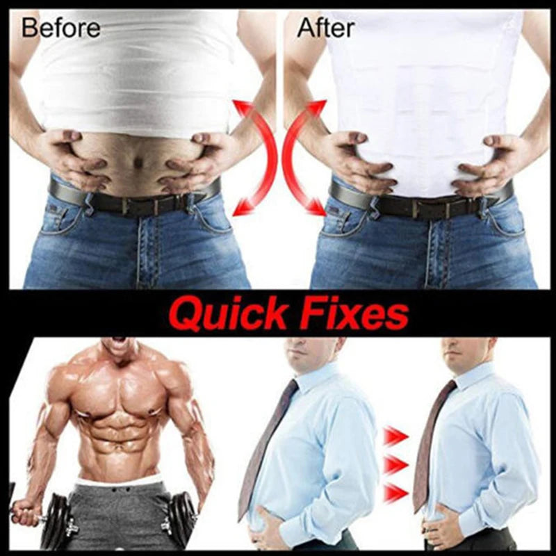 Men's Slimming Compression Vest – Tummy & Waist Shaper