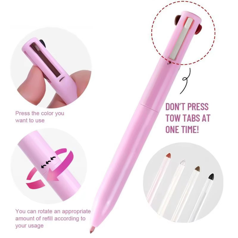 GlamClick™ 4-in-1 Beauty Pen – Liner, Brow & Highlight Magic