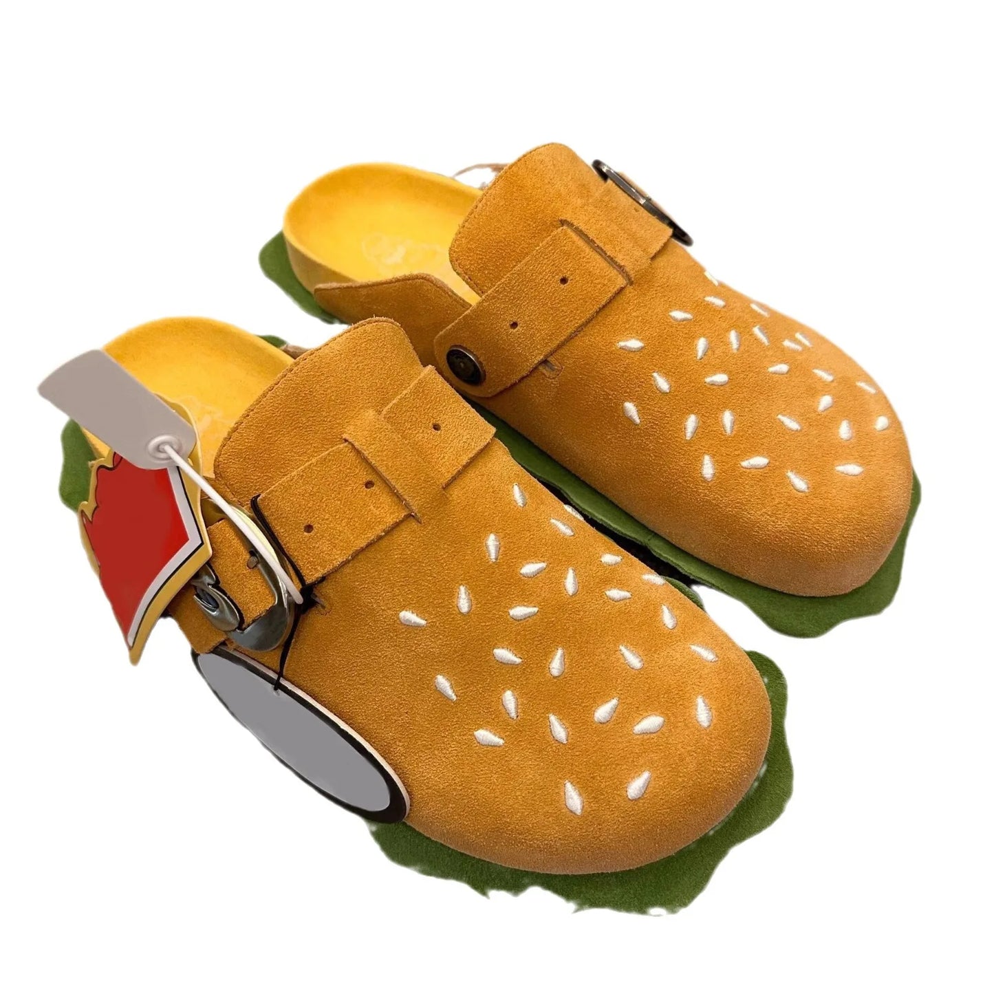 Burger Slippers – Funny Platform Clogs for Indoor & Outdoor Wear