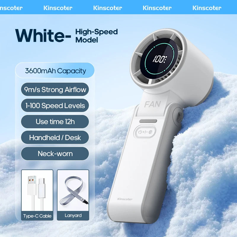 💨 BreezeJet Turbo Mini Fan – Powerful Cooling in Your Pocket
