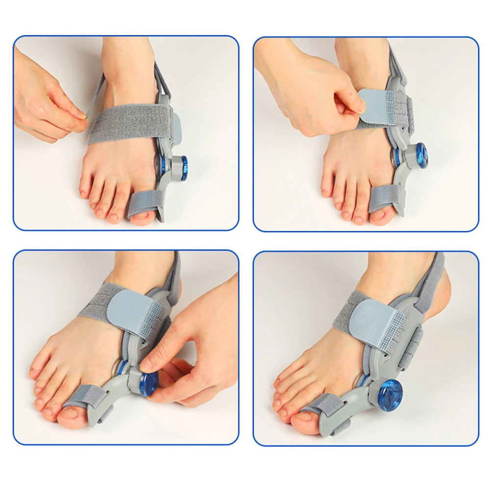Bunion Splint Big Toe Straightener Hallux Valgus Correction Orthotics Foot Bone Thumb Adjuster Correction Pedicure Brace