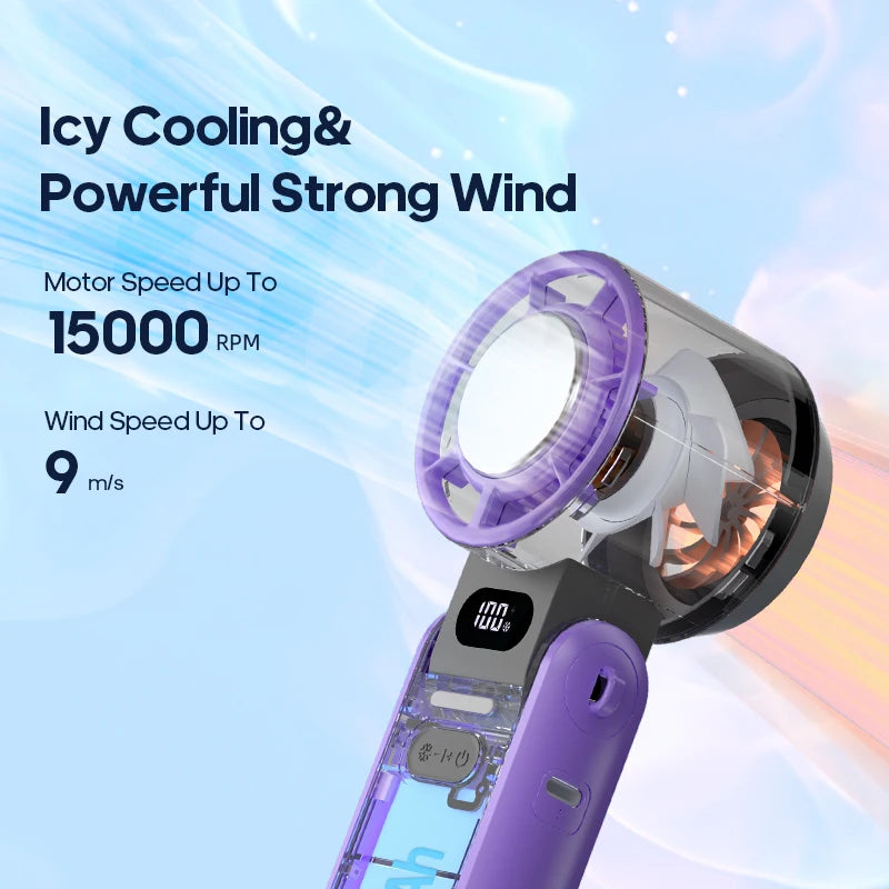 💨 BreezeJet Turbo Mini Fan – Powerful Cooling in Your Pocket