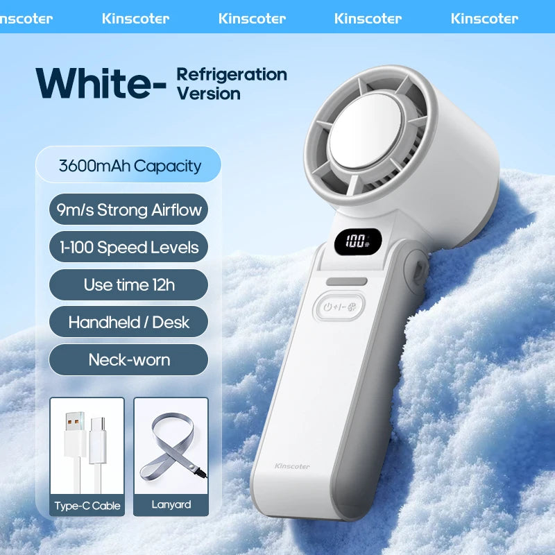 💨 BreezeJet Turbo Mini Fan – Powerful Cooling in Your Pocket