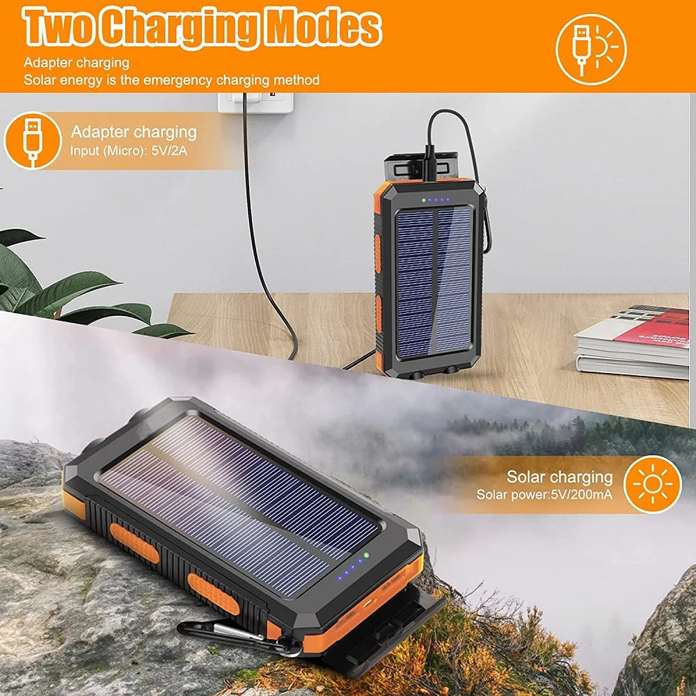 Solar Titan Ultracharche- 200000mAh 4-in -1 Solar Power Bank