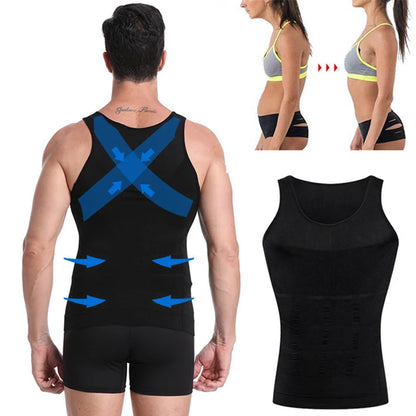 Men's Slimming Compression Vest – Tummy & Waist Shaper