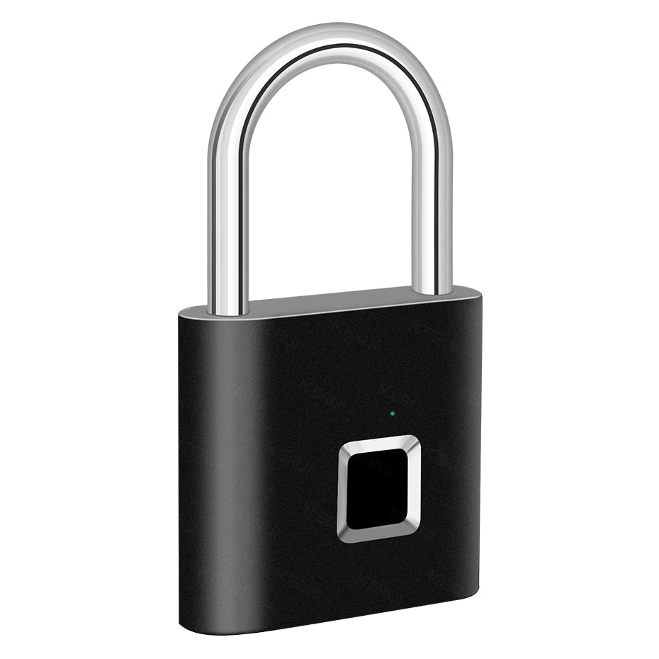Smart Fingerprint Padlock -Waterproof  Biometric lock with Rechargeable Battery for Door, Gym,Locker & TRavel Sercurity