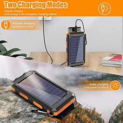 Solar Titan Ultracharche- 200000mAh 4-in -1 Solar Power Bank